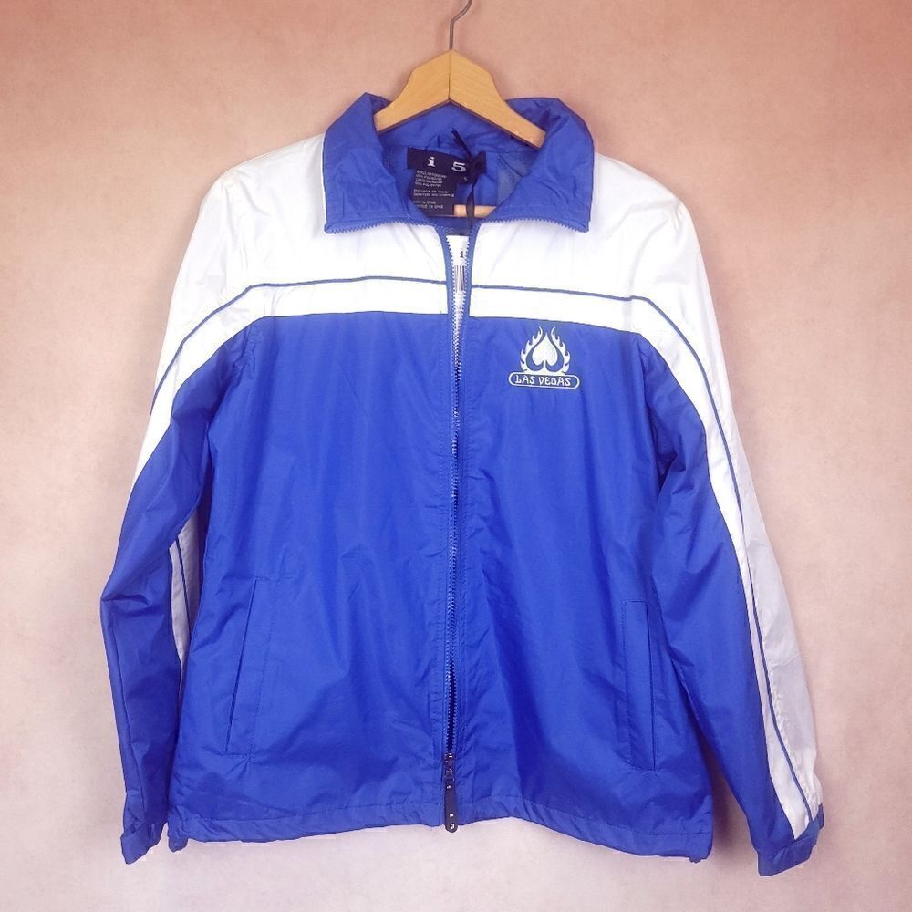 i5 Windbreaker Smart Jacket Blue White Size Small Las Vegas